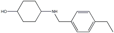 4-{[(4-ethylphenyl)methyl]amino}cyclohexan-1-ol 구조식 이미지