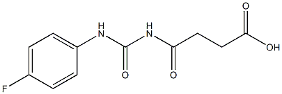4-{[(4-fluorophenyl)carbamoyl]amino}-4-oxobutanoic acid Structure