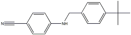 4-{[(4-tert-butylphenyl)methyl]amino}benzonitrile Structure