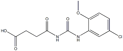 4-{[(5-chloro-2-methoxyphenyl)carbamoyl]amino}-4-oxobutanoic acid Structure