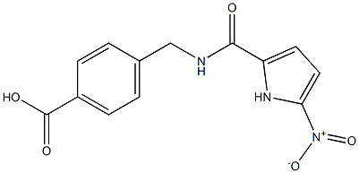 4-{[(5-nitro-1H-pyrrol-2-yl)formamido]methyl}benzoic acid Structure