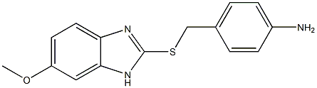 4-{[(6-methoxy-1H-1,3-benzodiazol-2-yl)sulfanyl]methyl}aniline 구조식 이미지