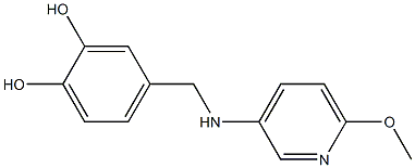 4-{[(6-methoxypyridin-3-yl)amino]methyl}benzene-1,2-diol 구조식 이미지