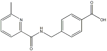 4-{[(6-methylpyridin-2-yl)formamido]methyl}benzoic acid Structure