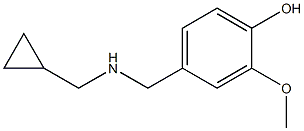 4-{[(cyclopropylmethyl)amino]methyl}-2-methoxyphenol Structure