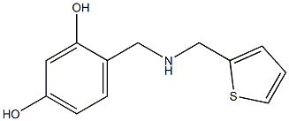 4-{[(thiophen-2-ylmethyl)amino]methyl}benzene-1,3-diol Structure