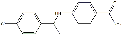 4-{[1-(4-chlorophenyl)ethyl]amino}benzamide Structure