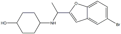 4-{[1-(5-bromo-1-benzofuran-2-yl)ethyl]amino}cyclohexan-1-ol Structure