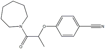 4-{[1-(azepan-1-yl)-1-oxopropan-2-yl]oxy}benzonitrile 구조식 이미지