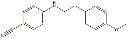 4-{[2-(4-methoxyphenyl)ethyl]amino}benzonitrile 구조식 이미지