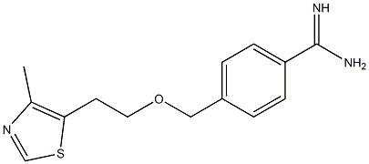 4-{[2-(4-methyl-1,3-thiazol-5-yl)ethoxy]methyl}benzenecarboximidamide 구조식 이미지