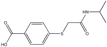 4-{[2-(isopropylamino)-2-oxoethyl]thio}benzoic acid 구조식 이미지