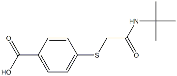 4-{[2-(tert-butylamino)-2-oxoethyl]thio}benzoic acid Structure