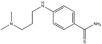 4-{[3-(dimethylamino)propyl]amino}benzene-1-carbothioamide 구조식 이미지