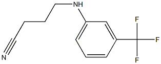 4-{[3-(trifluoromethyl)phenyl]amino}butanenitrile Structure