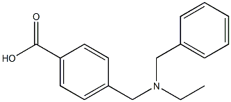 4-{[benzyl(ethyl)amino]methyl}benzoic acid Structure