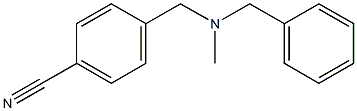 4-{[benzyl(methyl)amino]methyl}benzonitrile 구조식 이미지