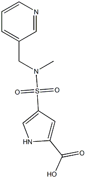 4-{[methyl(pyridin-3-ylmethyl)amino]sulfonyl}-1H-pyrrole-2-carboxylic acid Structure