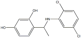 4-{1-[(2,5-dichlorophenyl)amino]ethyl}benzene-1,3-diol Structure