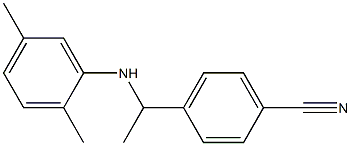 4-{1-[(2,5-dimethylphenyl)amino]ethyl}benzonitrile Structure