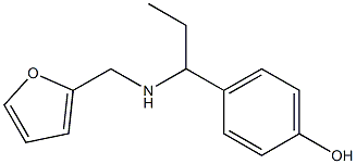 4-{1-[(2-furylmethyl)amino]propyl}phenol 구조식 이미지