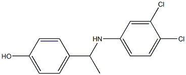 4-{1-[(3,4-dichlorophenyl)amino]ethyl}phenol Structure