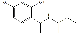 4-{1-[(3-methylbutan-2-yl)amino]ethyl}benzene-1,3-diol 구조식 이미지