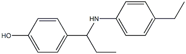 4-{1-[(4-ethylphenyl)amino]propyl}phenol 구조식 이미지