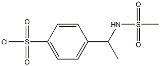 4-{1-[(methylsulfonyl)amino]ethyl}benzenesulfonyl chloride 구조식 이미지