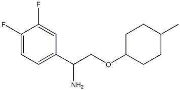 4-{1-amino-2-[(4-methylcyclohexyl)oxy]ethyl}-1,2-difluorobenzene Structure