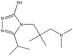 4-{2-[(dimethylamino)methyl]-2-methylpropyl}-5-(propan-2-yl)-4H-1,2,4-triazole-3-thiol Structure
