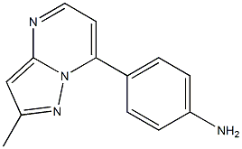 4-{2-methylpyrazolo[1,5-a]pyrimidin-7-yl}aniline 구조식 이미지