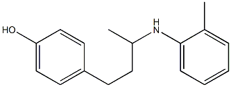 4-{3-[(2-methylphenyl)amino]butyl}phenol Structure
