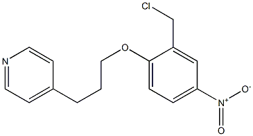 4-{3-[2-(chloromethyl)-4-nitrophenoxy]propyl}pyridine Structure