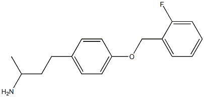 4-{4-[(2-fluorophenyl)methoxy]phenyl}butan-2-amine Structure