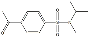 4-acetyl-N-methyl-N-(propan-2-yl)benzene-1-sulfonamide 구조식 이미지