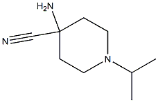 4-amino-1-isopropylpiperidine-4-carbonitrile 구조식 이미지