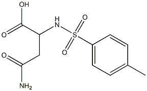 4-amino-2-{[(4-methylphenyl)sulfonyl]amino}-4-oxobutanoic acid Structure