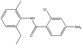 4-amino-2-chloro-N-(2-ethyl-6-methylphenyl)benzamide Structure