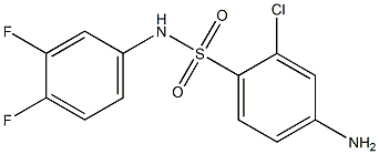 4-amino-2-chloro-N-(3,4-difluorophenyl)benzene-1-sulfonamide 구조식 이미지