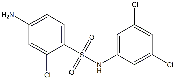 4-amino-2-chloro-N-(3,5-dichlorophenyl)benzene-1-sulfonamide Structure