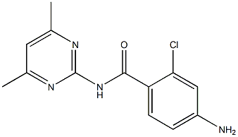 4-amino-2-chloro-N-(4,6-dimethylpyrimidin-2-yl)benzamide 구조식 이미지