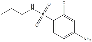 4-amino-2-chloro-N-propylbenzene-1-sulfonamide Structure