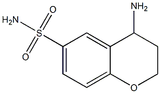 4-amino-3,4-dihydro-2H-1-benzopyran-6-sulfonamide Structure