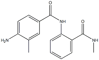 4-amino-3-methyl-N-{2-[(methylamino)carbonyl]phenyl}benzamide Structure