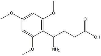 4-amino-4-(2,4,6-trimethoxyphenyl)butanoic acid Structure