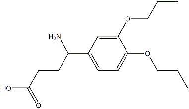 4-amino-4-(3,4-dipropoxyphenyl)butanoic acid 구조식 이미지