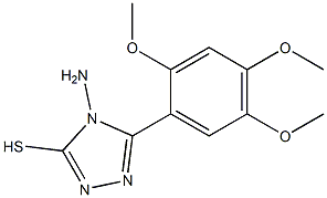 4-amino-5-(2,4,5-trimethoxyphenyl)-4H-1,2,4-triazole-3-thiol Structure