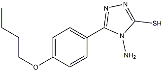 4-amino-5-(4-butoxyphenyl)-4H-1,2,4-triazole-3-thiol Structure