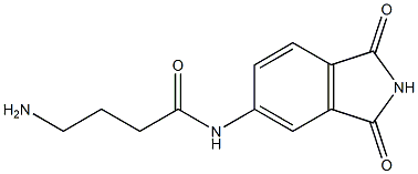 4-amino-N-(1,3-dioxo-2,3-dihydro-1H-isoindol-5-yl)butanamide 구조식 이미지